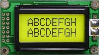 Wide Viewing angle 8 x 2 numeric character lcd display panels for Cell Phone , Camera