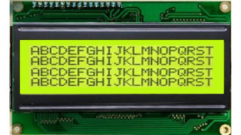 Yellow - green , orange , white backlight 20 x 4 character lcd display with IC controller